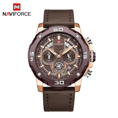 NAVIFORCE NF9175 Popular Classic Men's Quartz Multifunction Watches Casual Fashion Wristwatch with 3 Small Dials Chronograph Male Clock